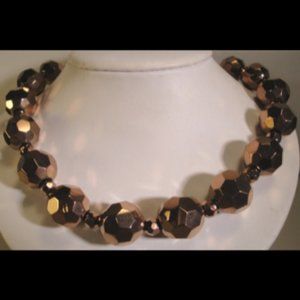 **Copper AB Crystal Glass Bead NKL